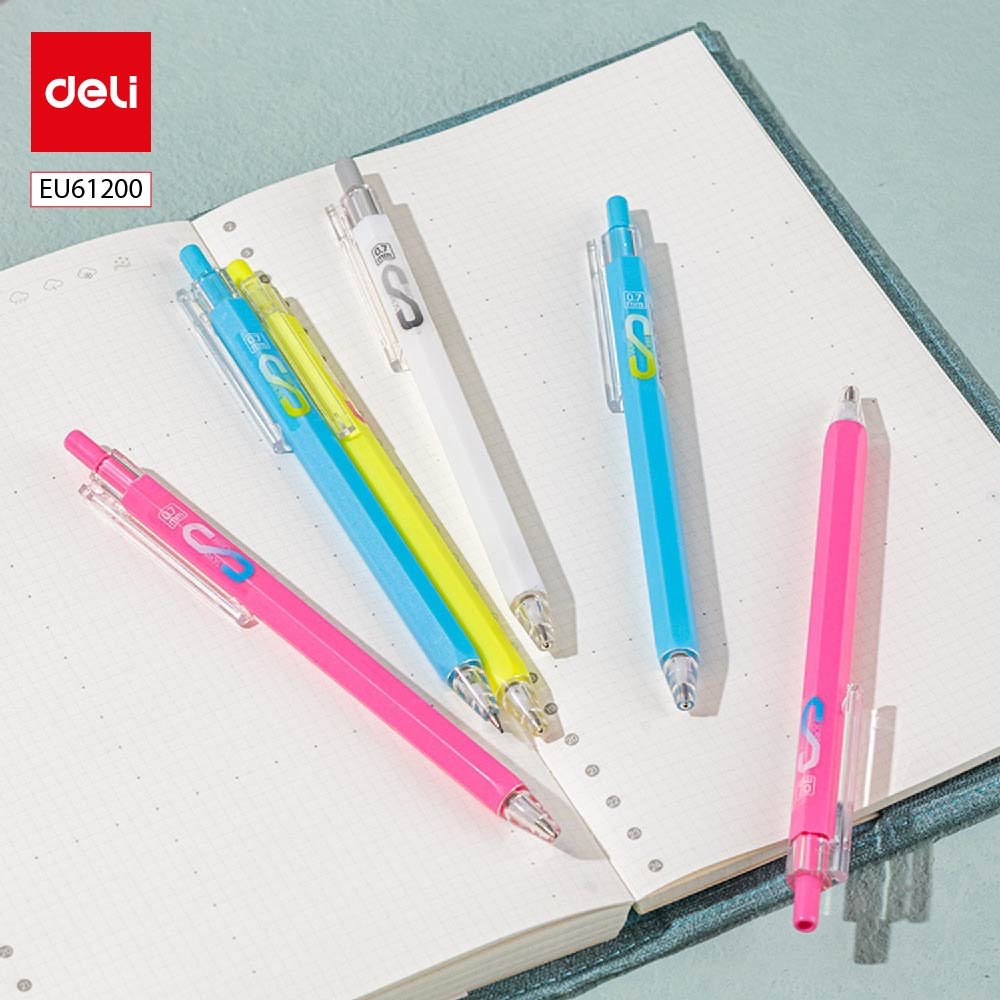 EU61200 ديلي قلم رصاص كباس 0.7 مم - بدن بلاستيك ألوان مختلفة - EU61200